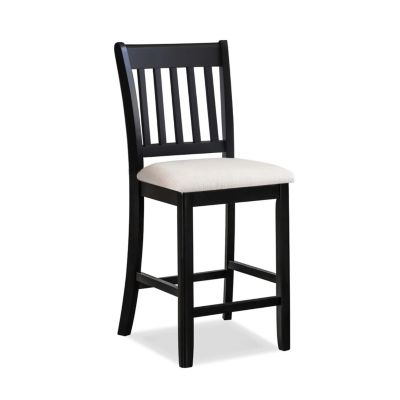 Rustic Counter Height Dining Chairs with Foot Support