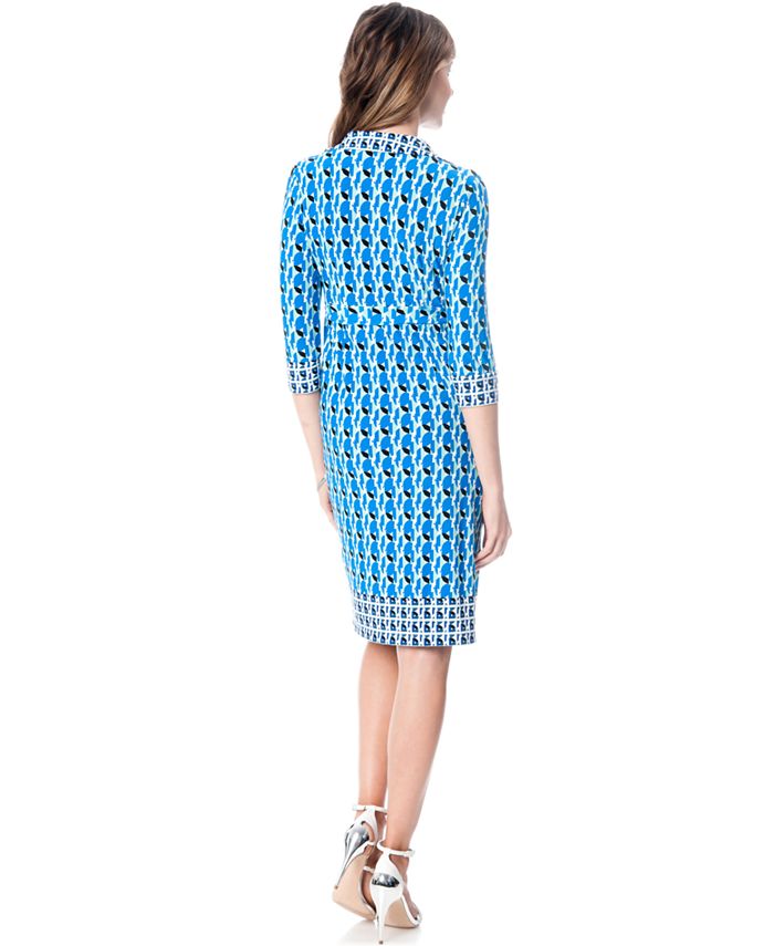 Ivy & Blu Maternity Contrast-Print Wrap Dress - Macy's