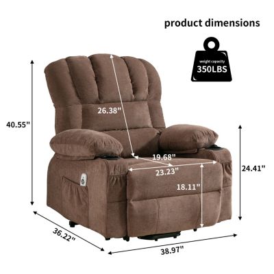 Streamdale Electric Recliner Chair with Heat & Massage