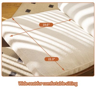 Solid Wood Glider Chair with High-Quality Upholstery