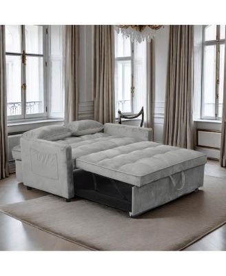 Luxurious Velvet Sofa Bed Perfect for Small Spaces with Easy Assembly