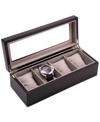 Cherry Wood Four-Watch Box