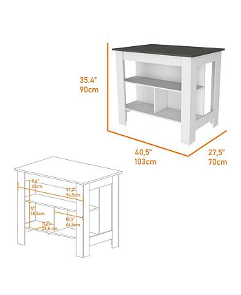 Simplie Fun California 2 Piece Kitchen Set Delos Kitchen Island
