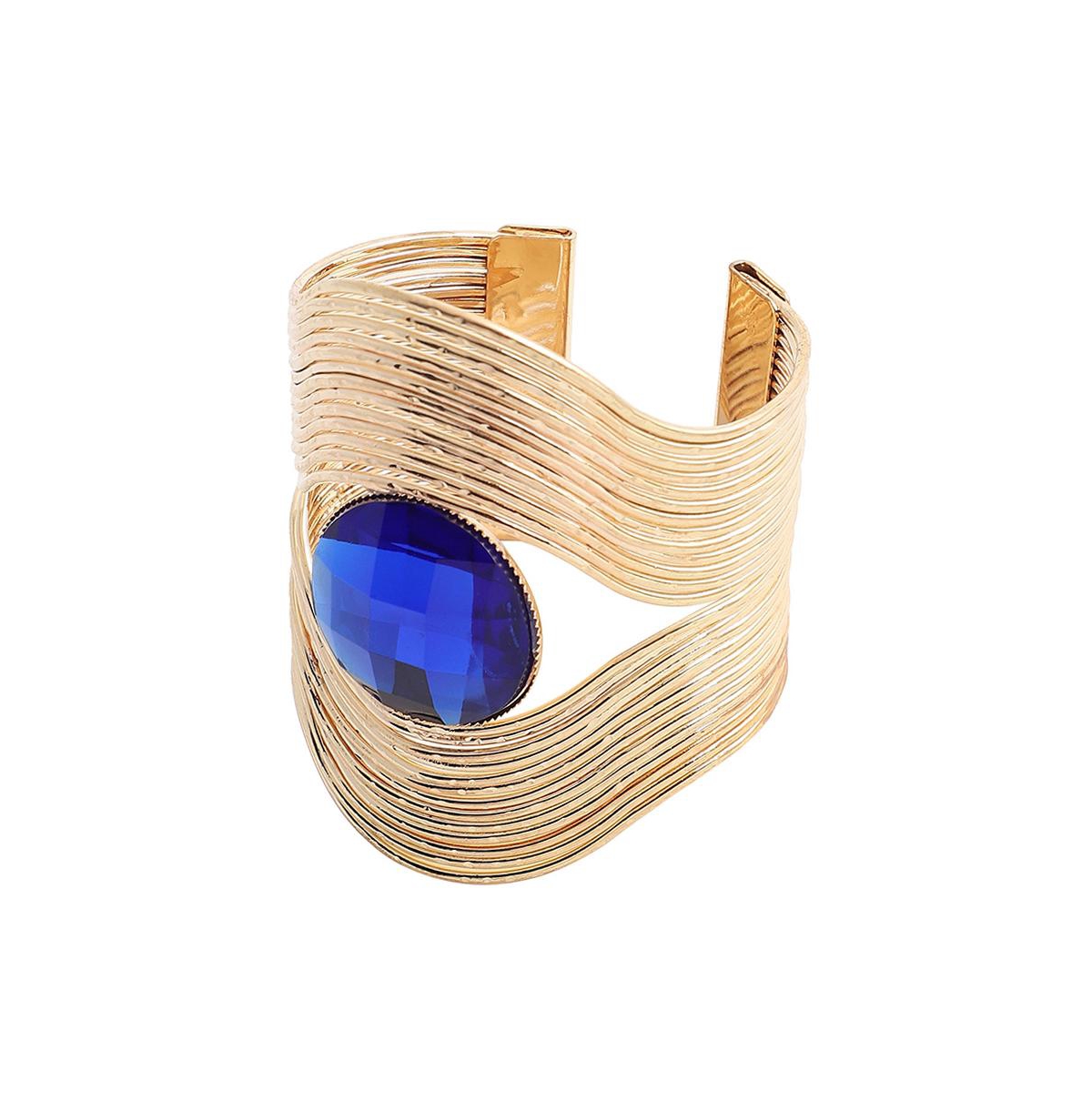Women's Eye Cuff Bracelet - Blue
