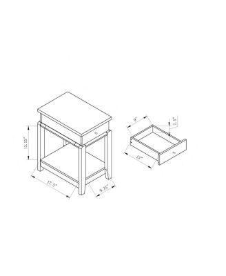 Streamdale Chairside Table White Oak