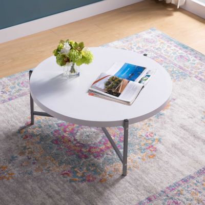 Streamdale Coffee Table White Silver