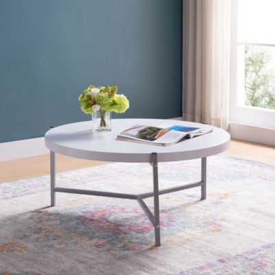 Streamdale Coffee Table White Silver
