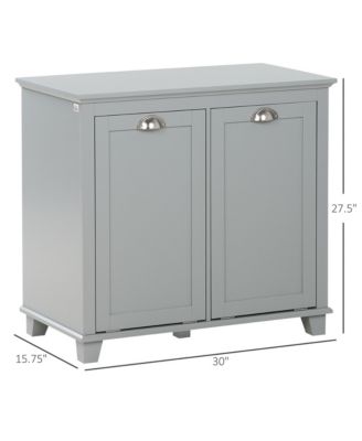 Tilt-Out Laundry Sorter Bathroom Cabinet,