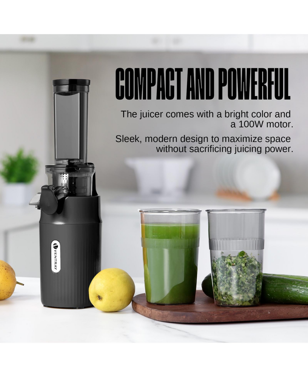 Essential Ginnie Juicer, Compact & Slow, Nutrient Dense