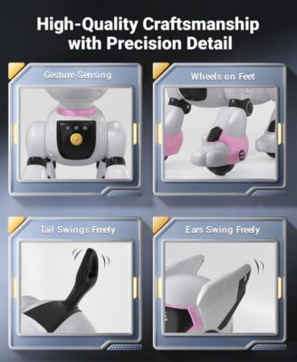 Smart Interactive Robot Dog Toy for Kids with Remote Control, Voice and Touch Features