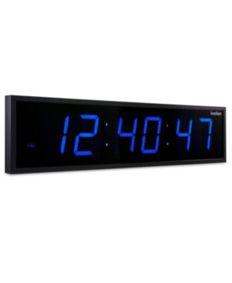 Large Digital Clock, 24" LED Wall Clock with 6-Level Brightness