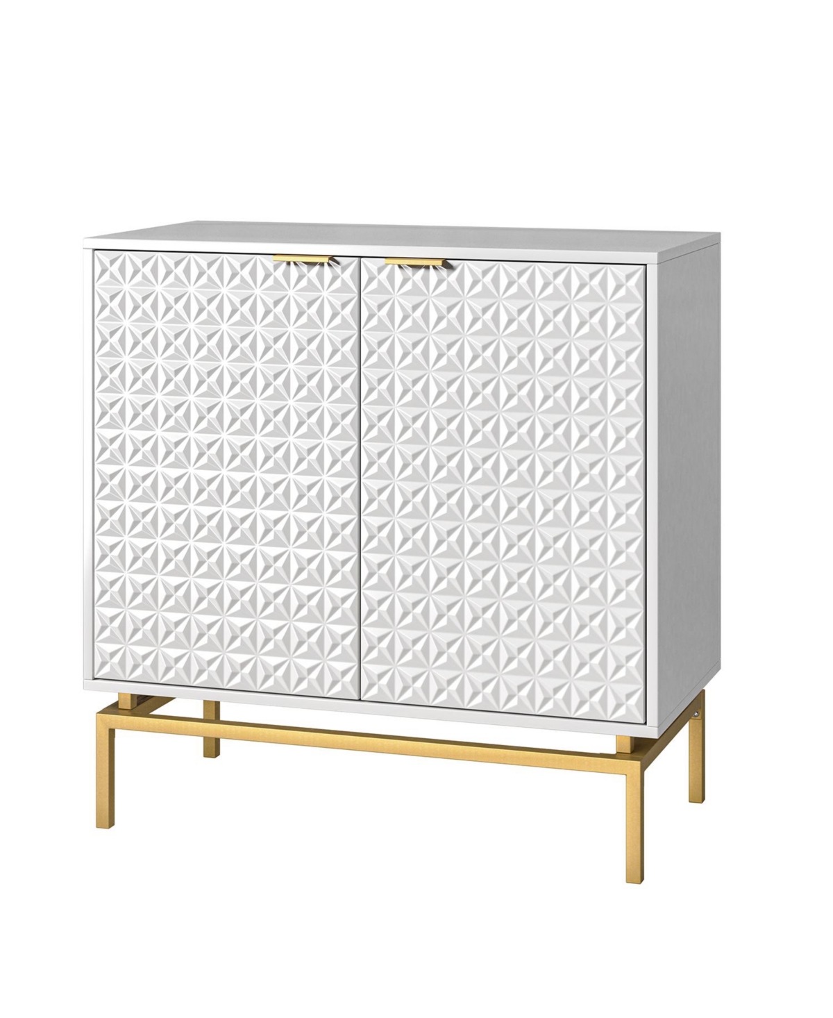 Hulala Home Chantler Mid-century Water Resistant Storage Cabinet with a Metal Base