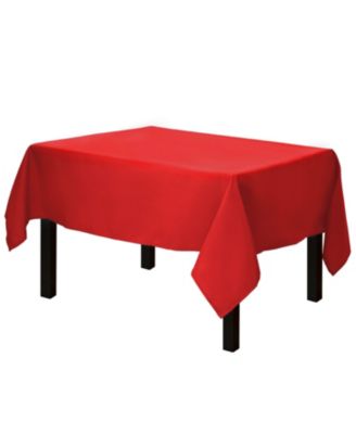 Square Tablecloth - 52 x 52 Inch - Heavy Duty Washable Polyester - For Small Square or Round Tables