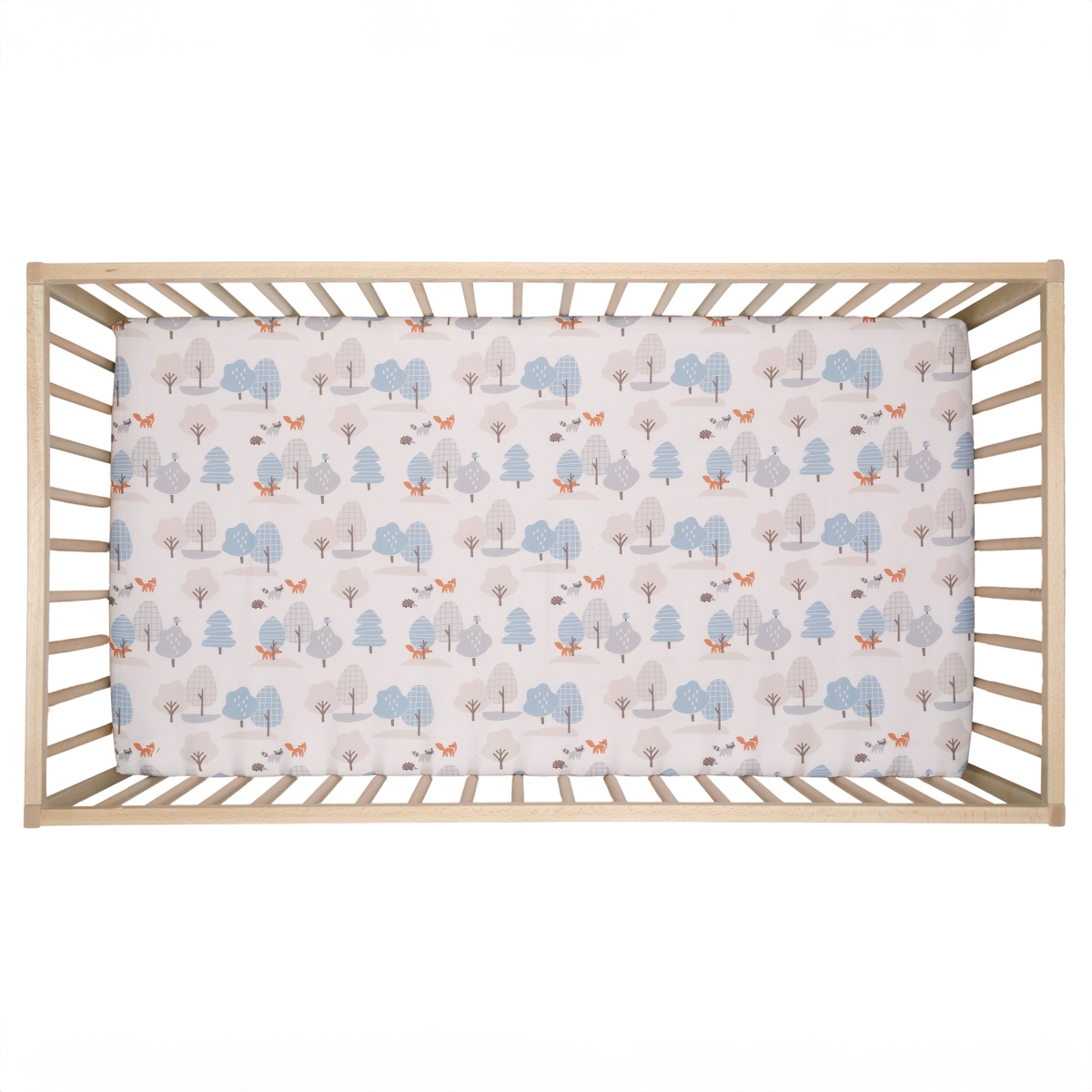 Bedtime Originals Sleepytime Bear Woodland Baby/Toddler Fitted Crib Sheet