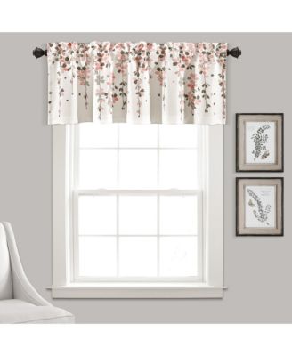 Weeping Flower Light Filtering Window Curtain Panels