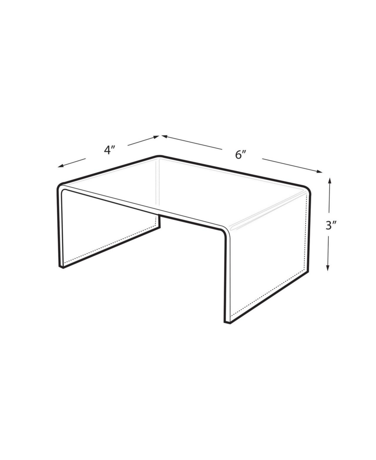 Azar Displays Clear Acrylic Riser Pedestal Display 6