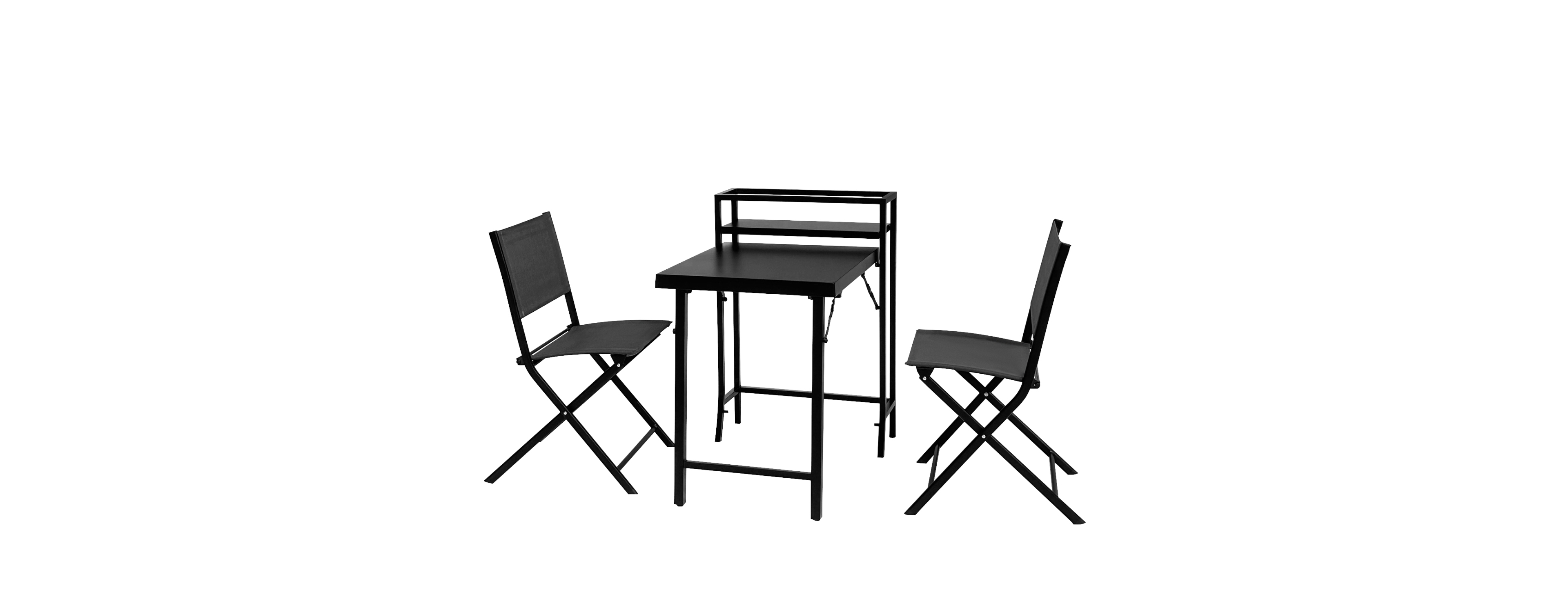 Streamdale Furniture 3-Piece Black Patio Bistro Set