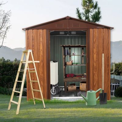 Streamdale 6x6 Metal Shed with Floor Base &amp; Window