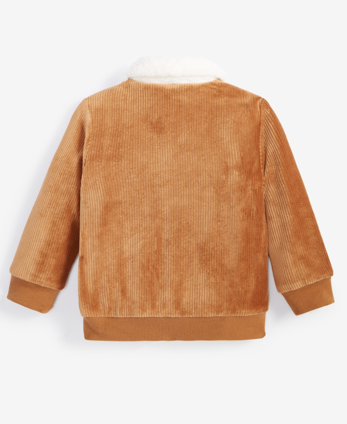 First Impressions Baby Boys Knit Corduroy Jacket With Faux-Sherpa Collar, Created for Macy's