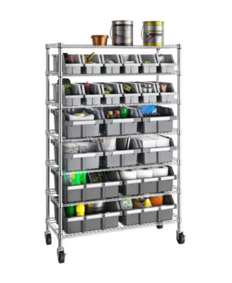 7-Tier 21 Bin Rack System, NSF Certified