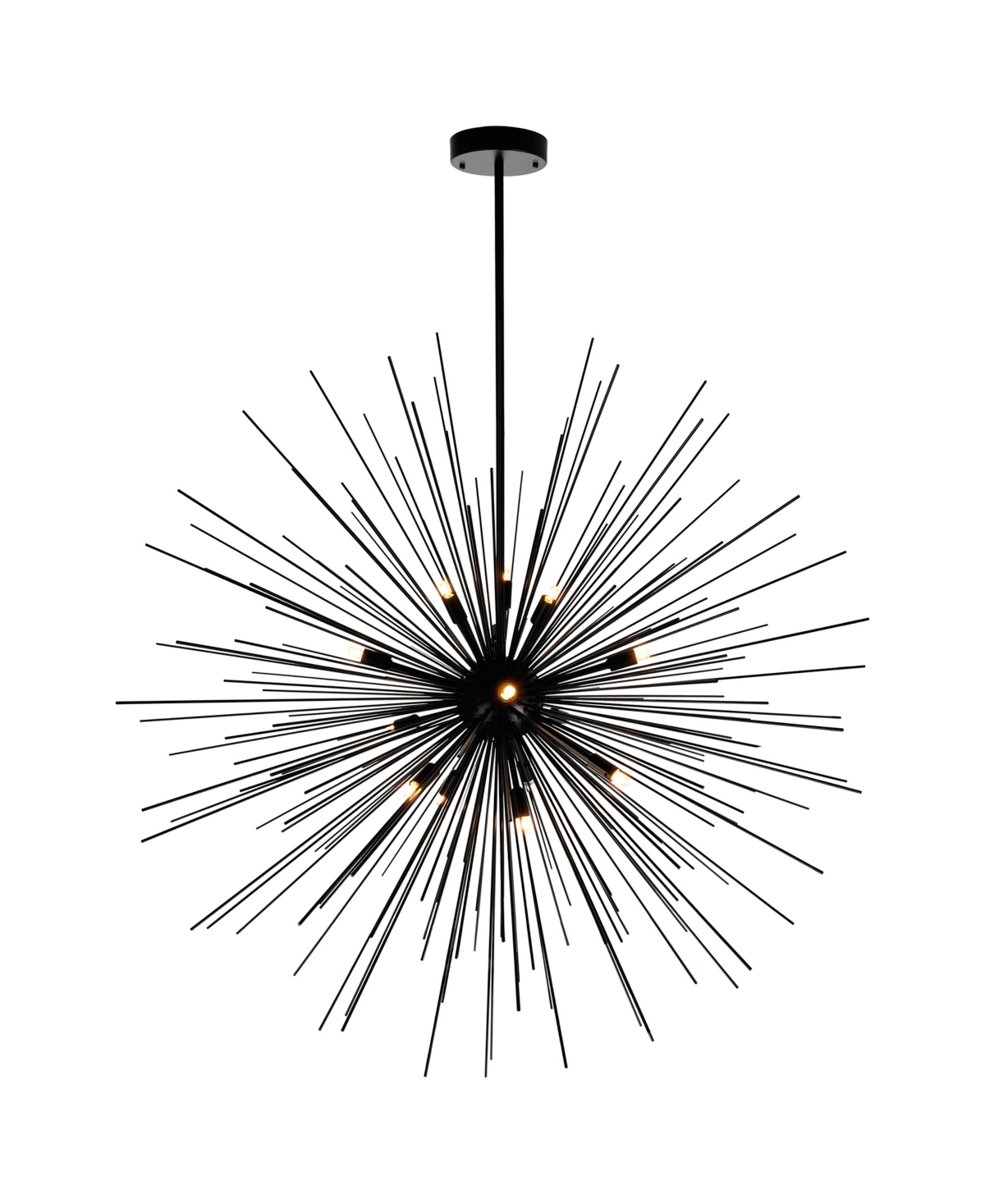 Shop Cwi Lighting 40" Metal Savannah 14 Light Chandelier In Black