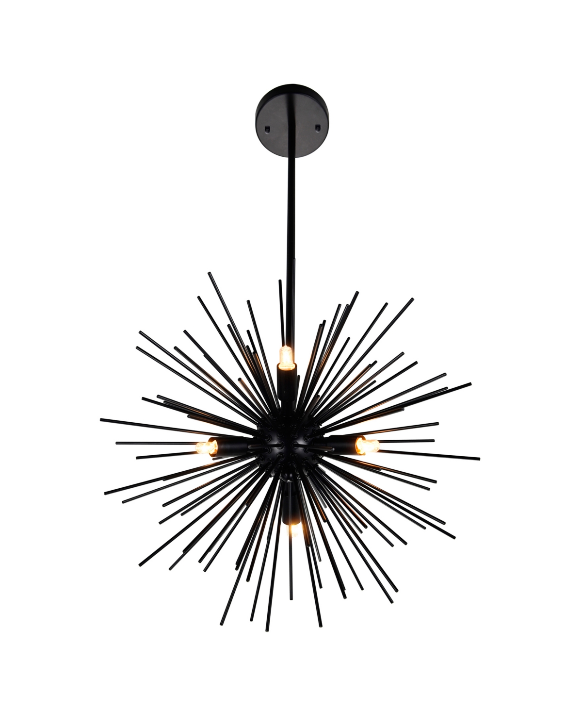 Shop Cwi Lighting 30" Metal Savannah 9 Light Chandelier In Black