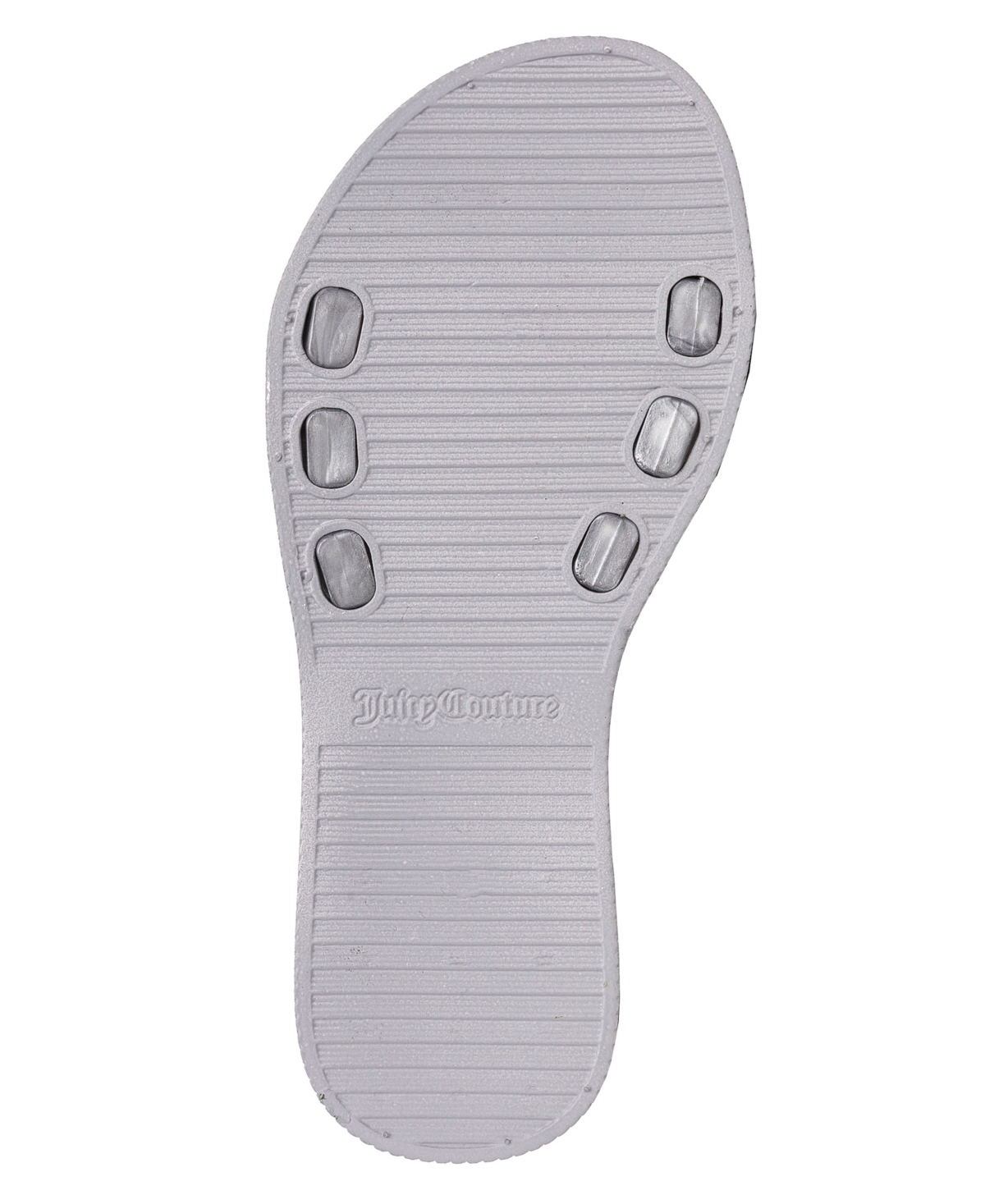 Shop Juicy Couture Little And Big Girls Yimmy Flat Sandal In Silver