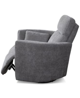 Gardley 38" Fabric Power Swivel Recliner, Created for Macy's