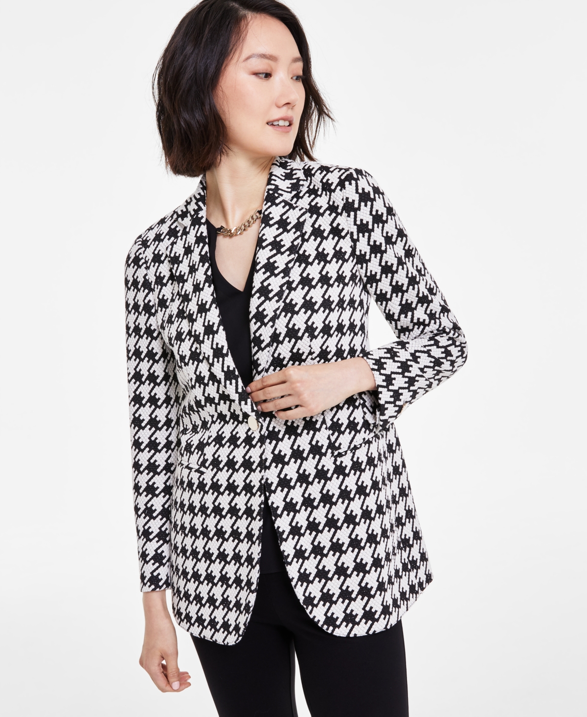 Anne klein white blazer on sale