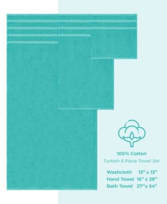 Edison 100% Cotton Luxury 6-Piece Towel Set