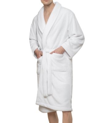 Unisex Luxury Hotel Spa Warm Shawl Collar Soft Plush Fleece Bath Robe