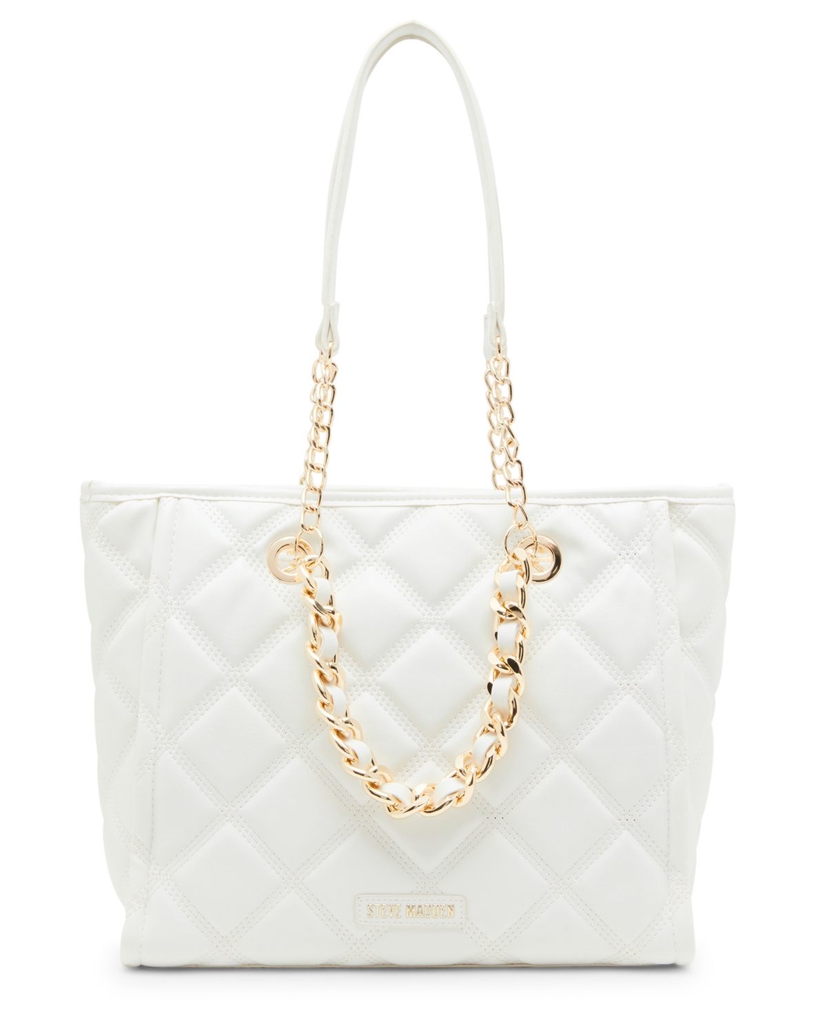 Steve Madden Katt Faux Leather Quilted Tote with Pouch
