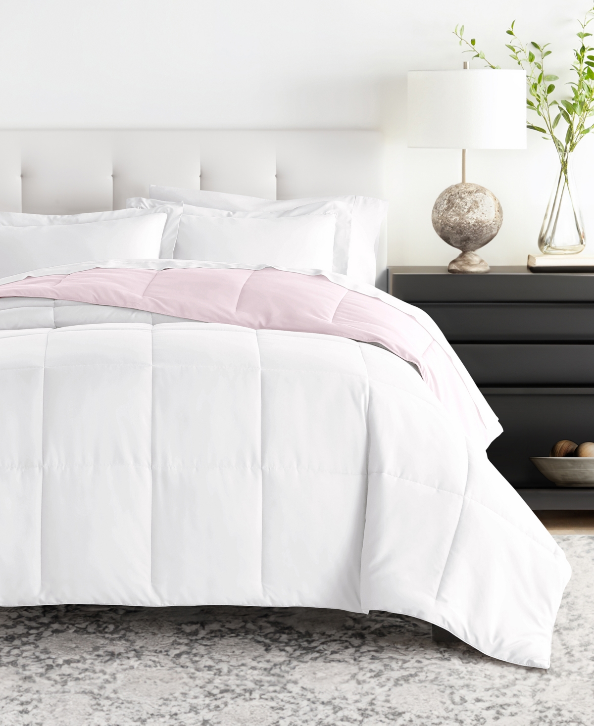 ienjoy Home All Season Lightweight Down Alternative Reversible 3-Pc. Comforter Set, Queen/Full