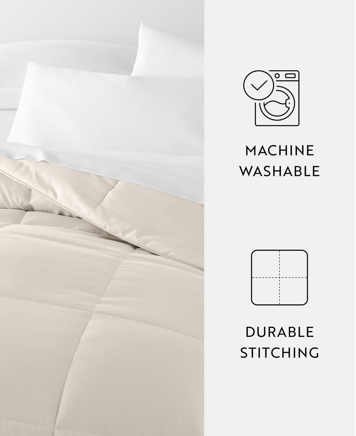 ienjoy Home All Season Lightweight Solid Down Alternative Comforter