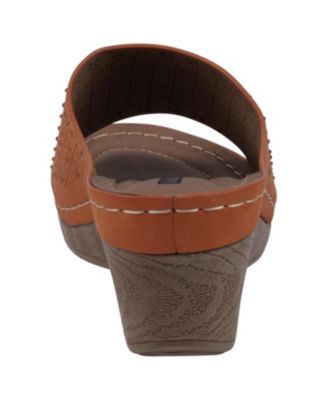 Women's Atlanta Studded Comfort Wedge Sandals