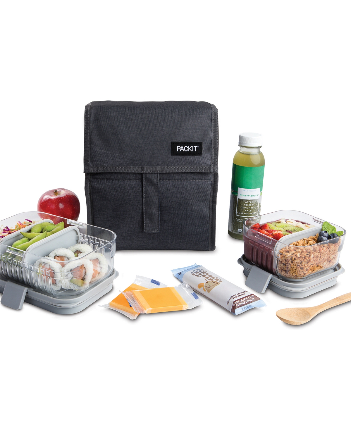Pack It Freezable Lunch Bag In City Charcoal