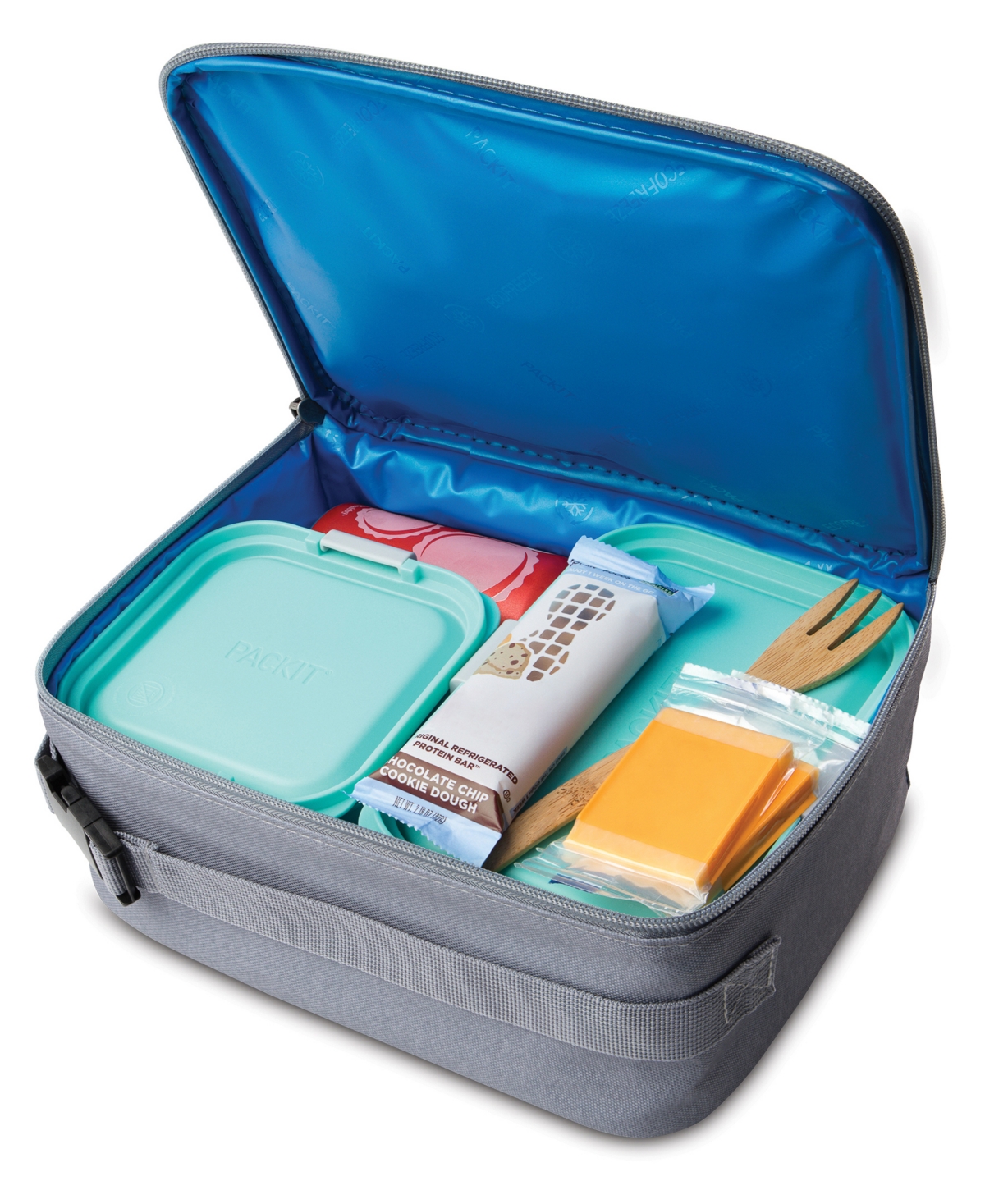 Pack It Freezable Classic Lunch Box In Gray Fog