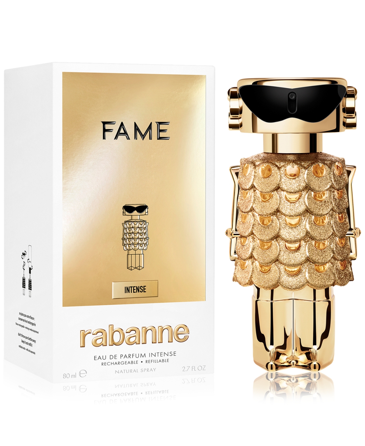 Rabanne Fame Eau De Parfum Intense Refillable Spray, 2.7 Oz. In No Color