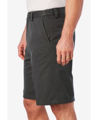 Big & Tall Wrinkle-Free Expandable Waist Plain Front Shorts