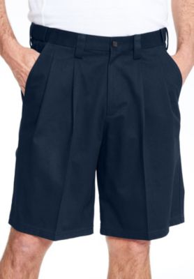 Big & Tall Wrinkle-Free Expandable Waist Pleat Front Shorts
