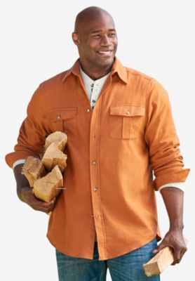 Tall Signature Solid Flannel Shirt