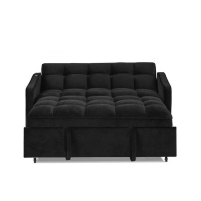 Streamdale Loveseat with Pull-out Bed, Adjustable Back & Pocket Arms