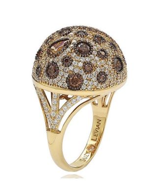 Suzy Levian Sterling Silver Cubic Zirconia Pave Dome Cluster Ring