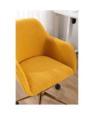Modern Adjustable Office Chair with Teddy Fabric