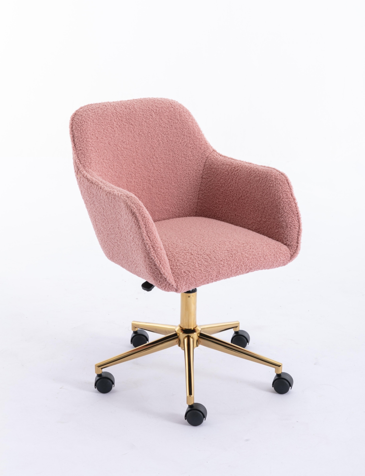 Streamdale Modern Adjustable Office Chair with Teddy Fabric