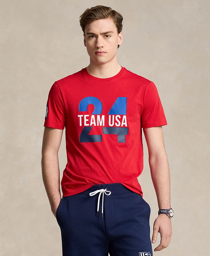 Polo Ralph Lauren Men's Team USA Custom Slim-Fit Team Graphic T-Shirt ...