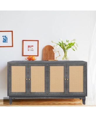 Rattan Sideboard, Storage Cabinet, Console Table