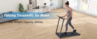Streamdale Folding Treadmill with Speaker - 2.5HP 265Lbs Capacity