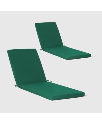 Set of 2 78" x 23" Cushions Outdoor Chaise Lounge Chair
