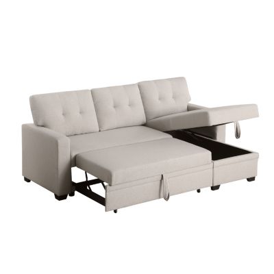 Streamdale Upholstered Pull Out Sectional Sofa With Chaise